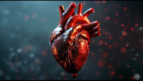 detailed 3d model of a human heart
