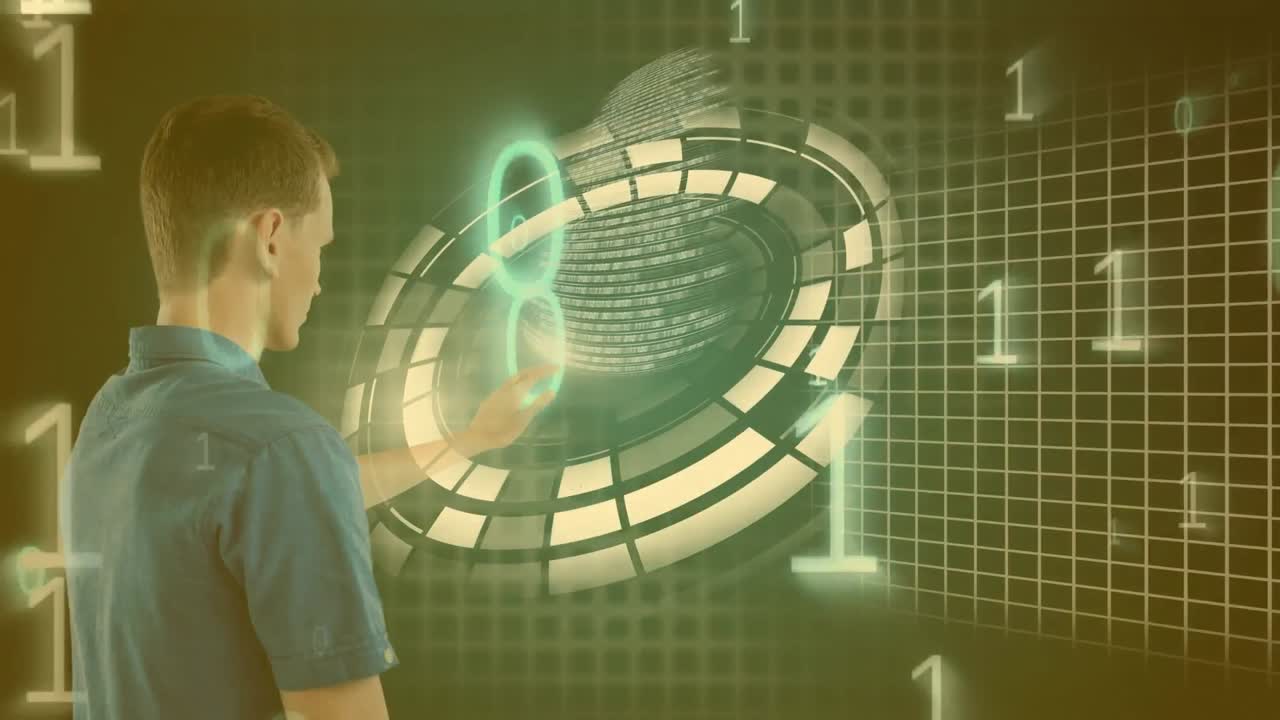 Animation of scope scanning over doctor looking at camera