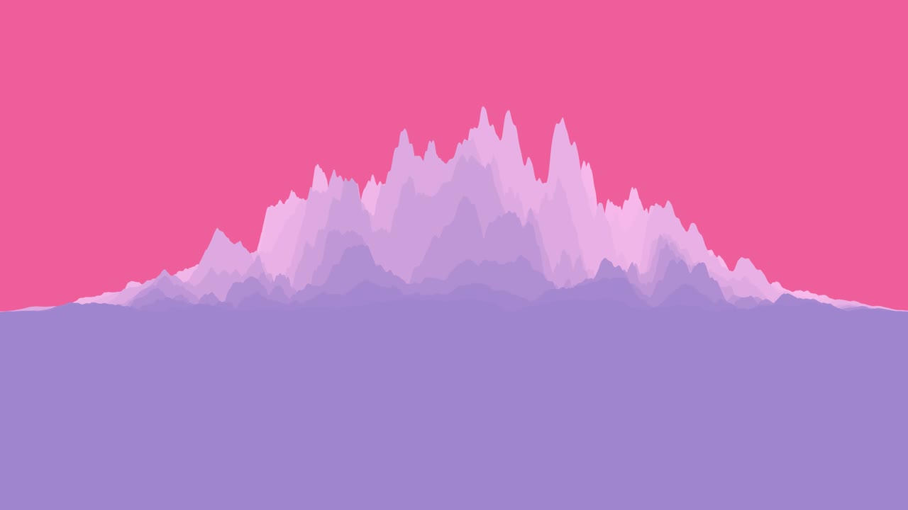 fondo ondulado abstractamente colorido en colores azules y rosados brillantes. papel tapiz moderno de colores. renderización 3d, con espacio de copia.