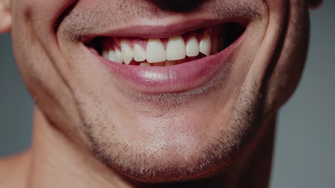 primer plano de un hombre sonriendo