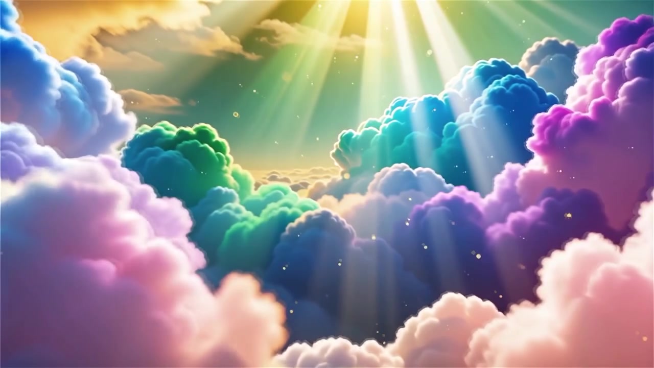 Christian Heavenly Light Worship Background