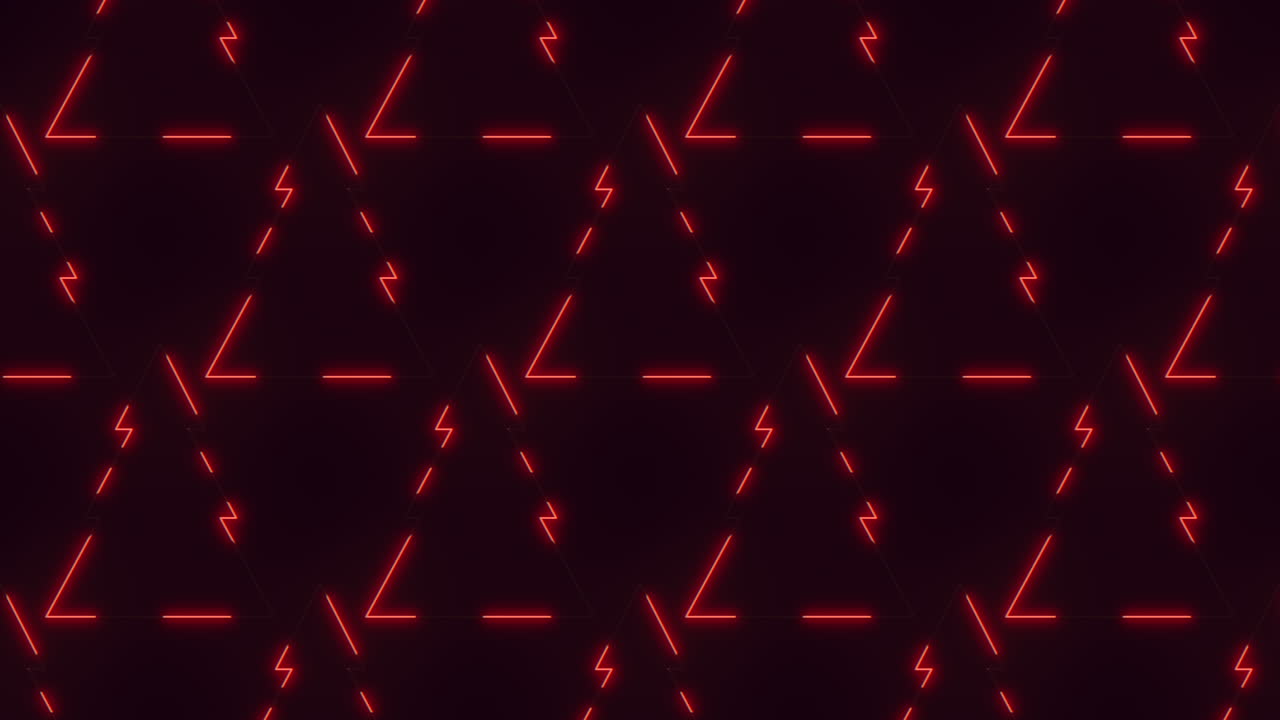 A striking design featuring vibrant red lightning bolts set against a sleek black backdrop. The bolts form a diagonal pattern, each pointing in varied directions