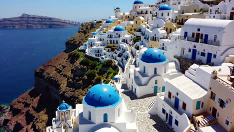 Aerial View of Oia, Santorini, Greece