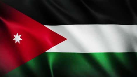 flag of jordan waving background