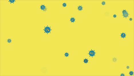 4k loopable abstract coronavirus, bacteria model animation