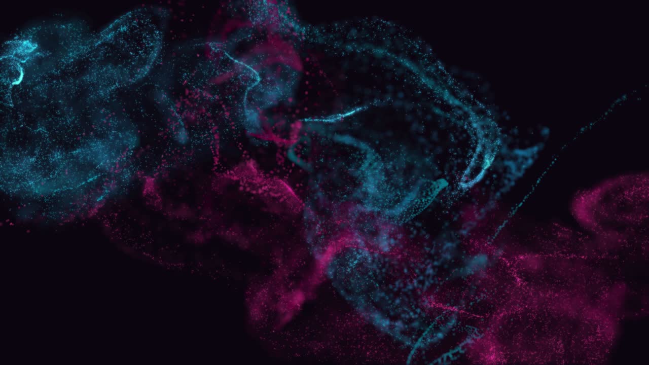 Fluid particles explosion. Colorful paint drops.