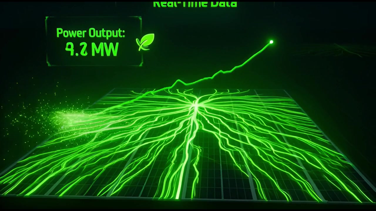 Digital Display of Green Energy Generation from Wind and Solar