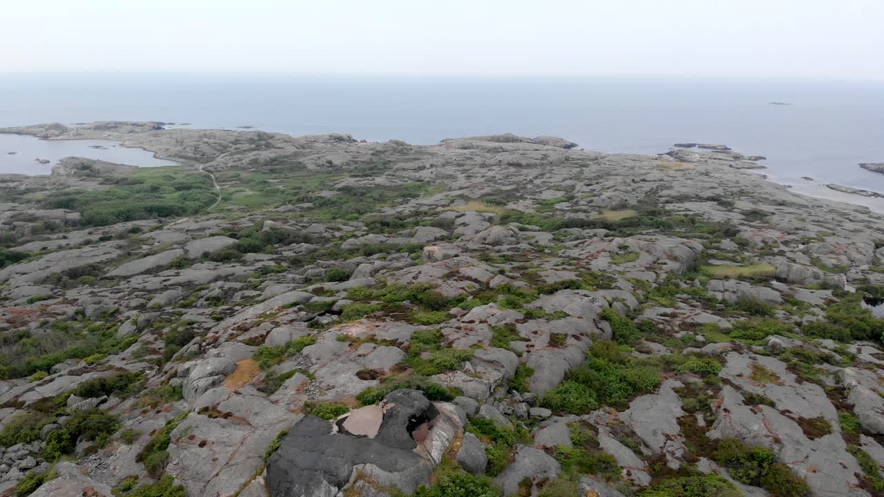 스웨덴의 관광지 예테보리 군도의 호노 섬 공중