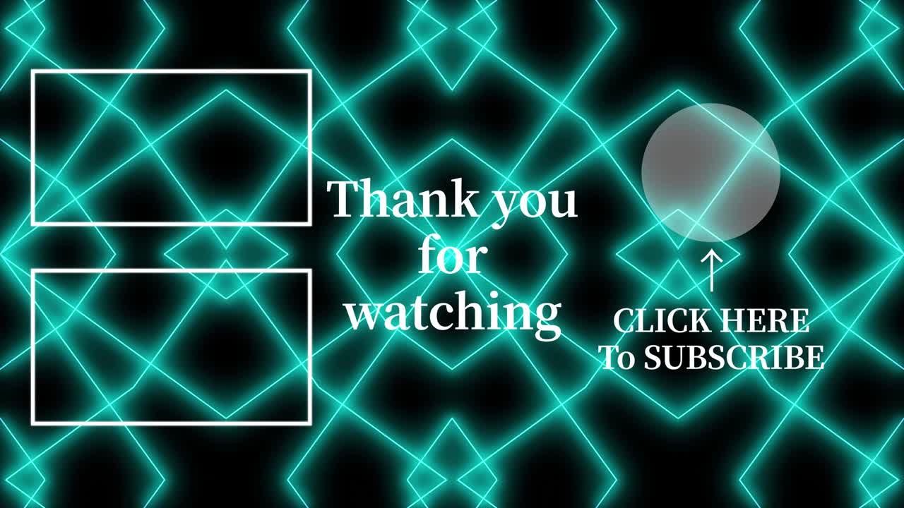 기하학적 패턴 검은 배경 엔드 카드 모션 그래픽