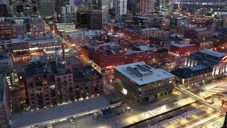 a pan over downtown denver