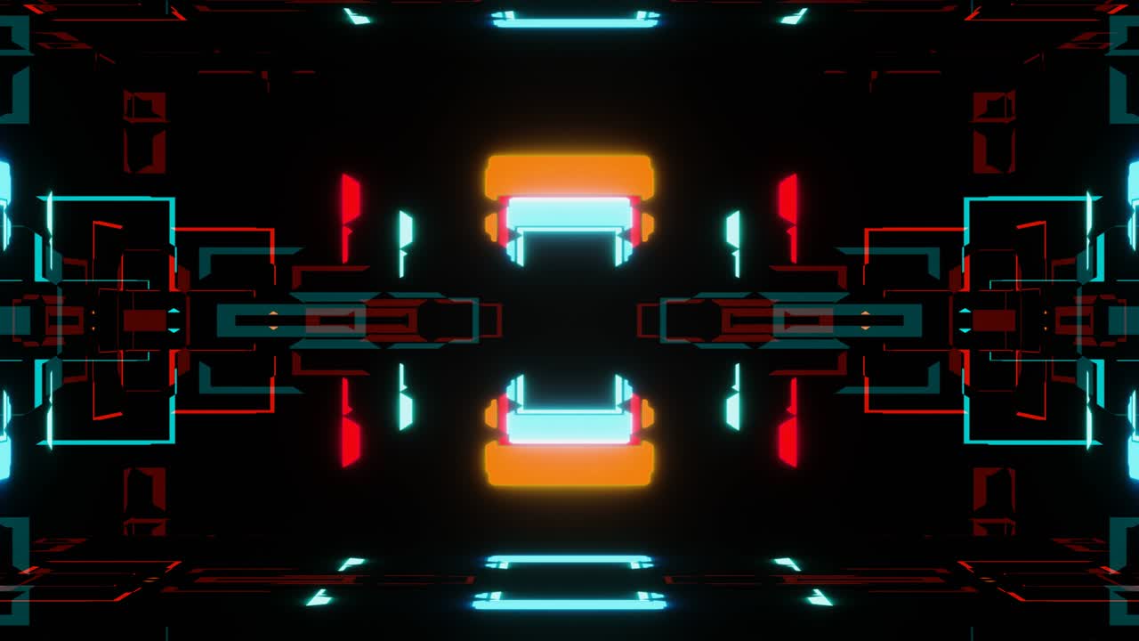 VJ Loop Bright shimmering neon Background.