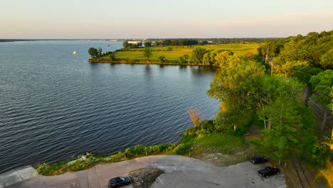 formerly a paper mill, this area is now reclaimed by lush vegetation