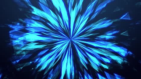 explosion loop in blue color. 3d abstract background. this motion graphic use for futuristic shot, sci-fi, opening scene. this clip was design in 24 fps.