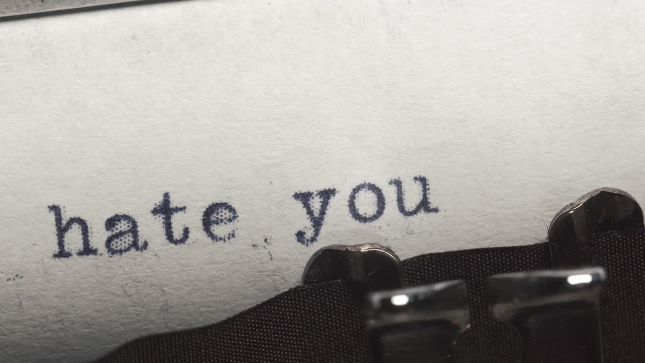 Close-up of a typewriter