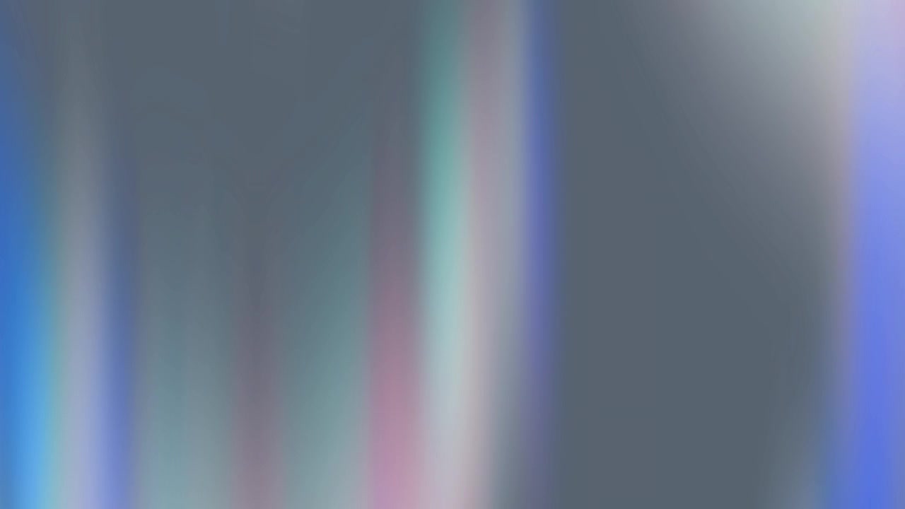 Strisce di luce astratte in movimento con colori iridescenti cangianti
