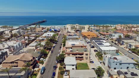 Cityscape-On-Shoreline-Of-Imperial-Beach-With-View-Of-Imperial-Beach-Pier