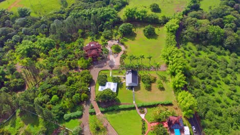 modern architectural style houses surrounded by greenery at jarabacoa, dominican republic