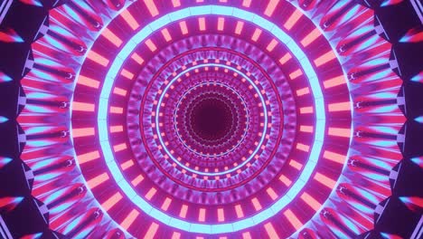 Digitales-Wurmloch-Der-Abstrakten-Bewegung,-Tunnel,-Der-Aus-Blauen-Funkelnden-Partikeln-Besteht