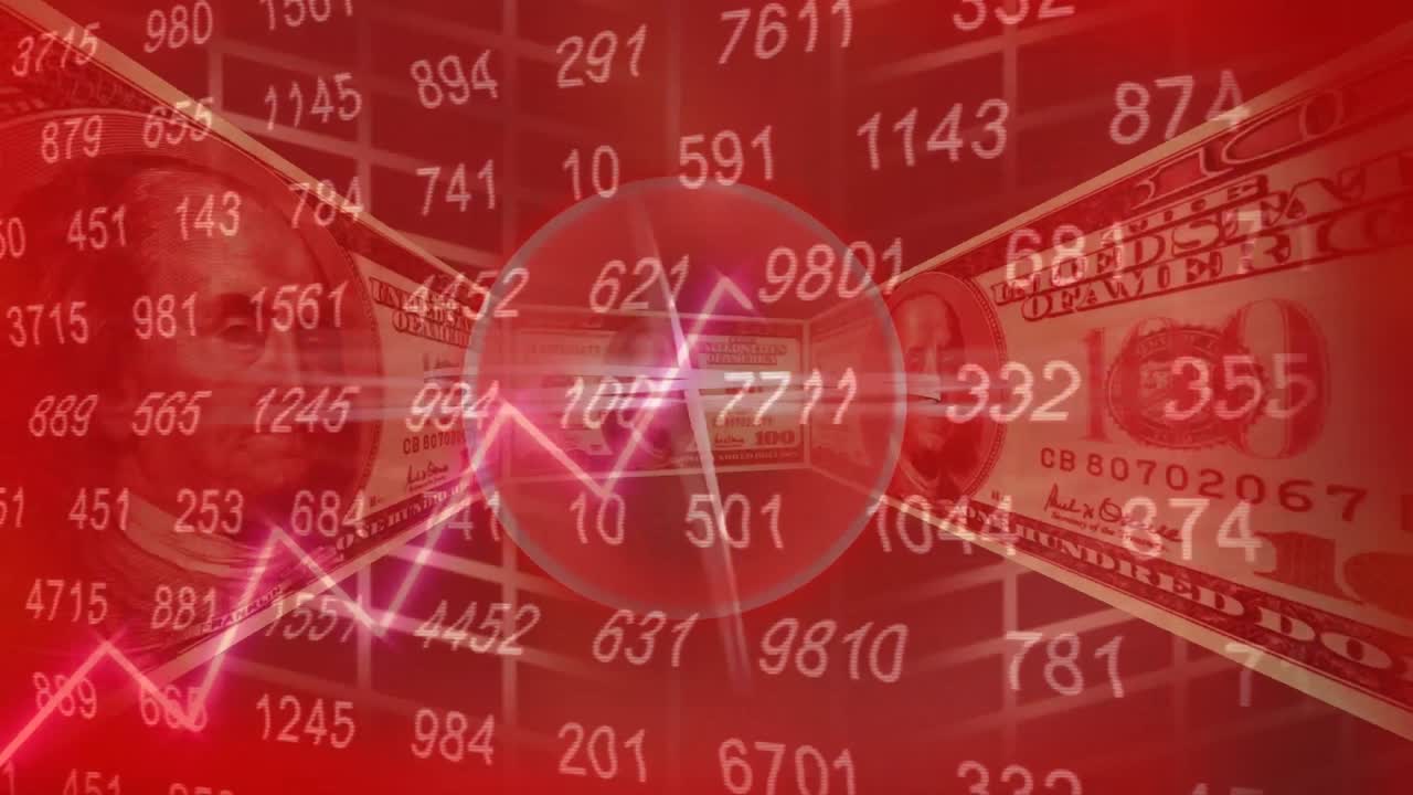 달러 애니메이션은  ⁇ 은 원을 둘러싸고 원을 돌립니다.