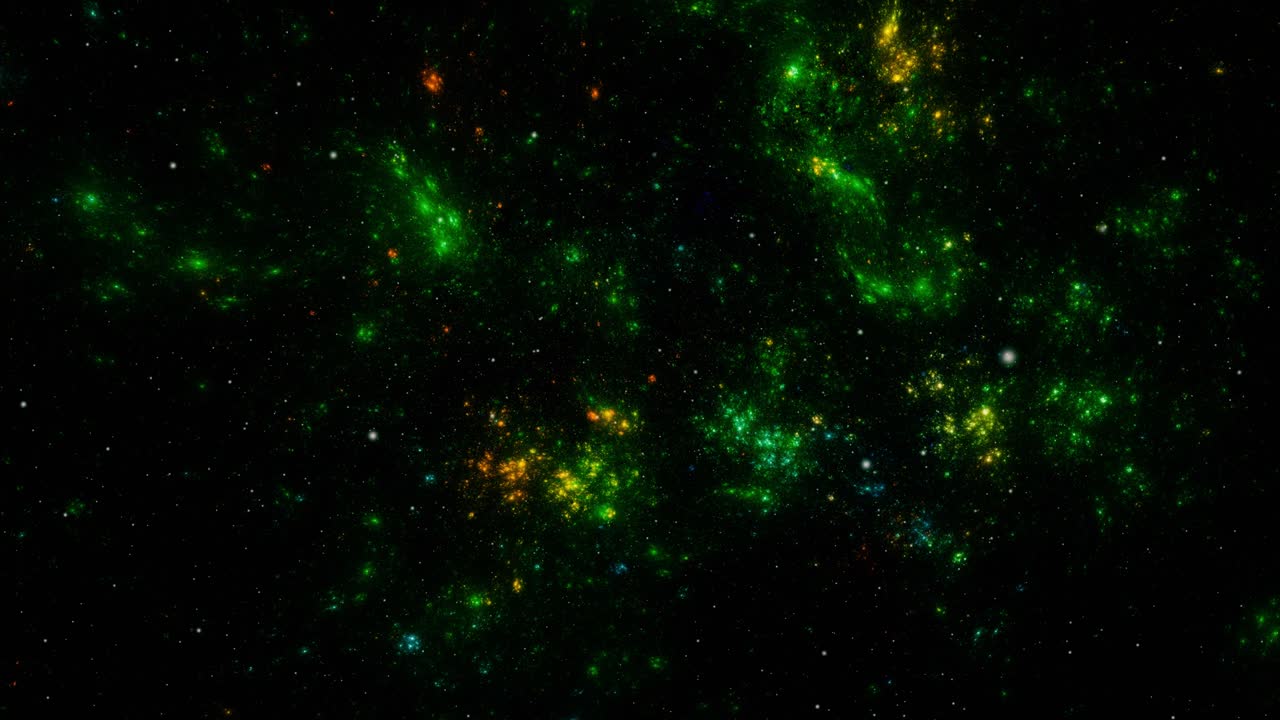 背景の星 宇宙を飛ぶ