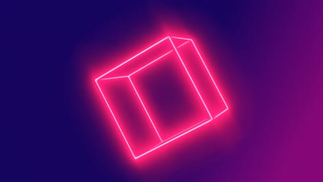 Rosa-Rotierende-Neonbox