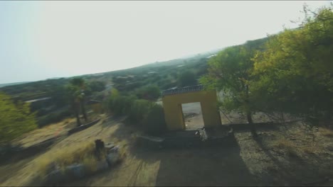 an abandoned waterpark decays in jaén, spain in this fast-moving drone footage