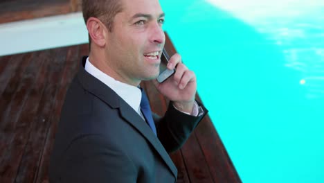 businessman using his smartphone