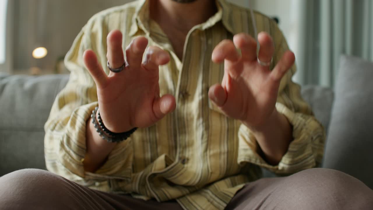 비디오 통화에서 남자