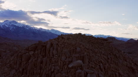 Sonnenuntergang-In-Den-Alabama-Hills-In-Der-Nähe-Von-Lone-Pine,-Kalifornien