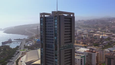 apartment skyscrapers in santa cruz de tenerife city,canary islands,spain