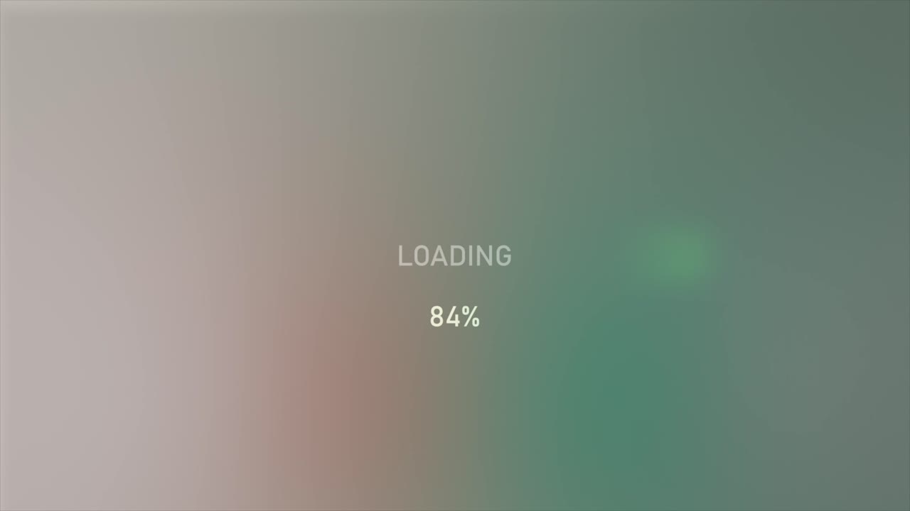 진행 바와 함께 로딩 화면