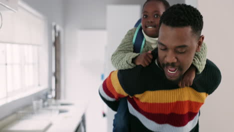 Black-family,-love-and-man-with-boy-child