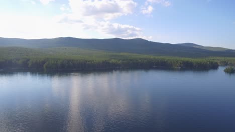 serene mountain lake landscape