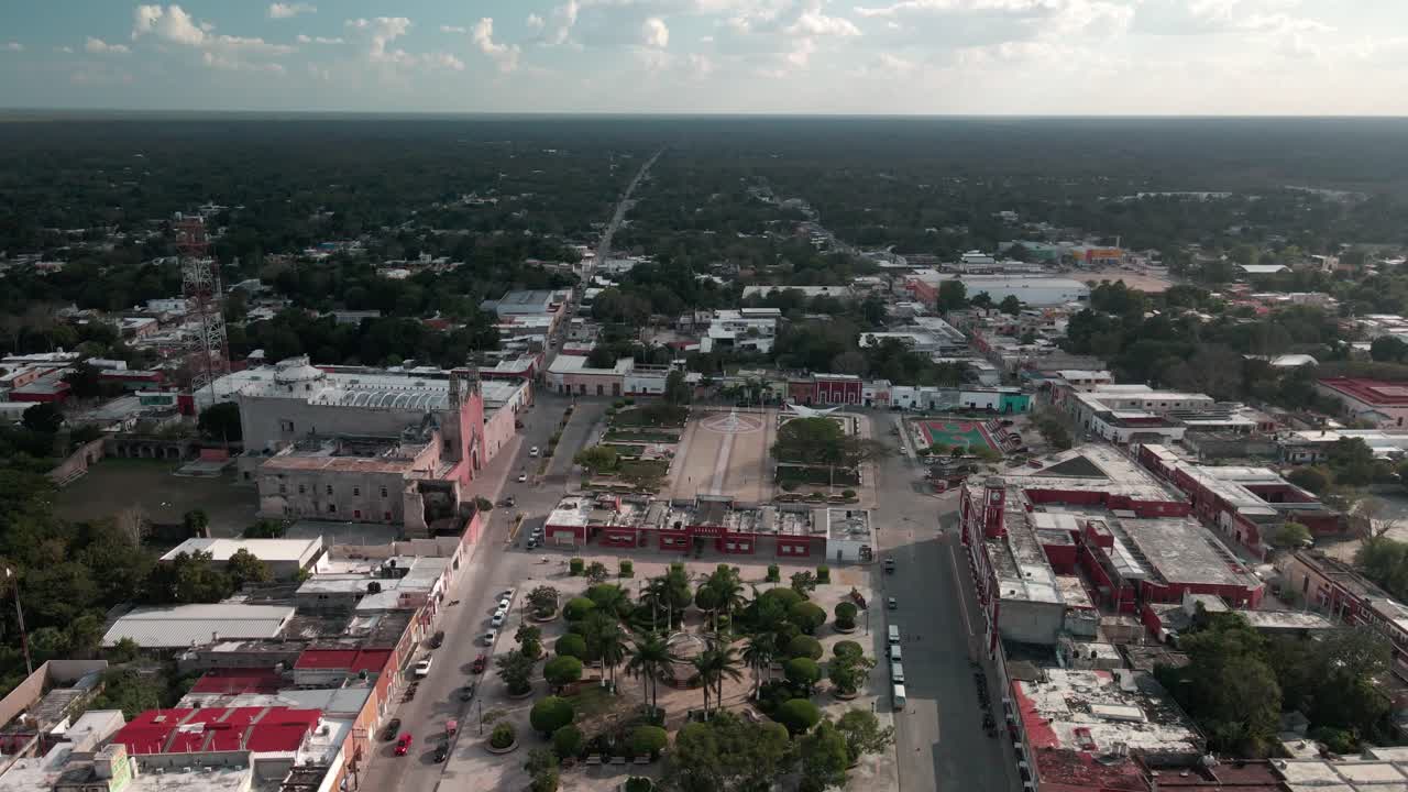 Drone view of Motul yucatan in Mexico