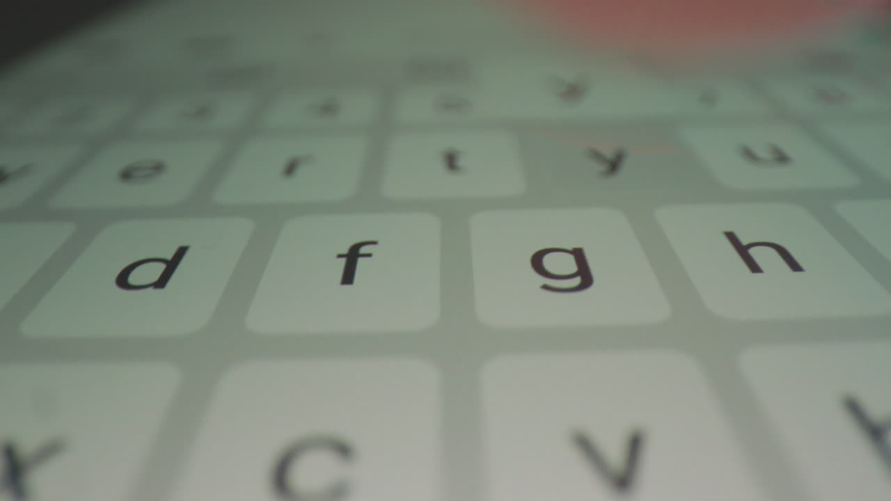 Close-up of a digital keyboard