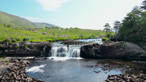 aasleagh falls is one of ireland's most impressive and beautiful waterfalls