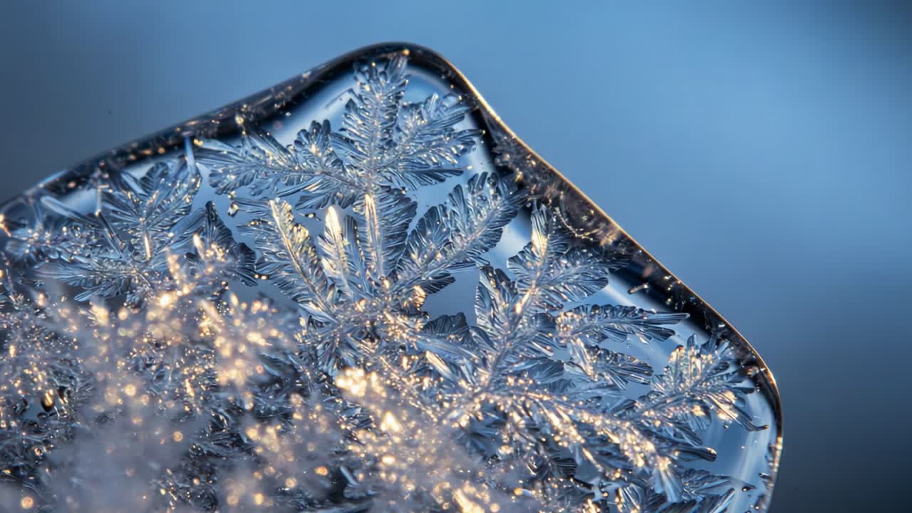 Exploration of a Magnificent Snowflake: Capturing the Intricate Patterns and Beauty of Natural Ice Crystals in Stunning Detail