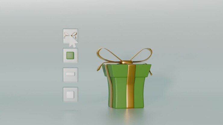 3D Presentation with Gift Box Selection