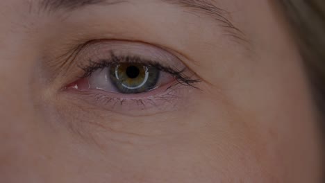 primer plano del ojo de una mujer con arrugas