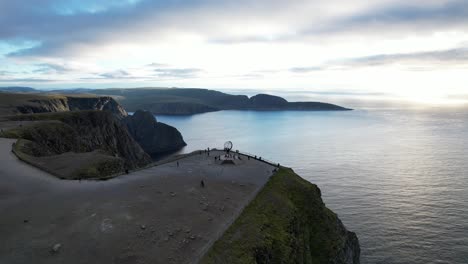 Aerail-shot-of-nordkapp-in-Norway-2-|-north-cape-|-nordcap