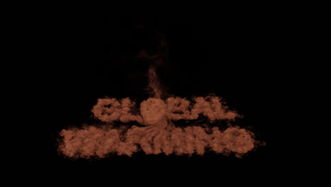 brown smoke text