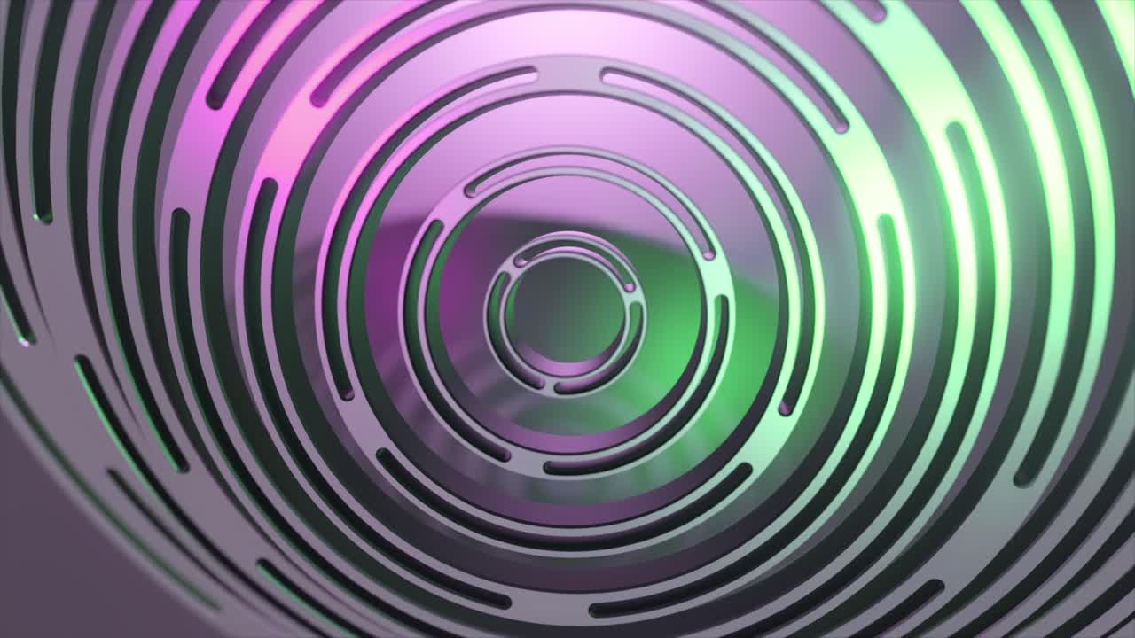 círculos metálicos geométricos abstractos