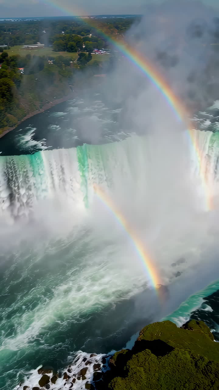 Niagara Falls with a Double Rainbow