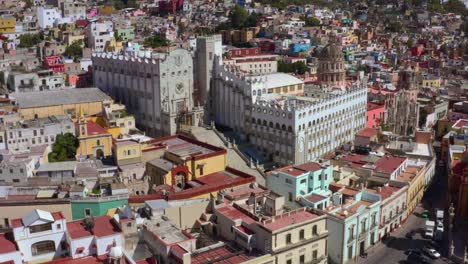 aerial: guanajuato city, mexico