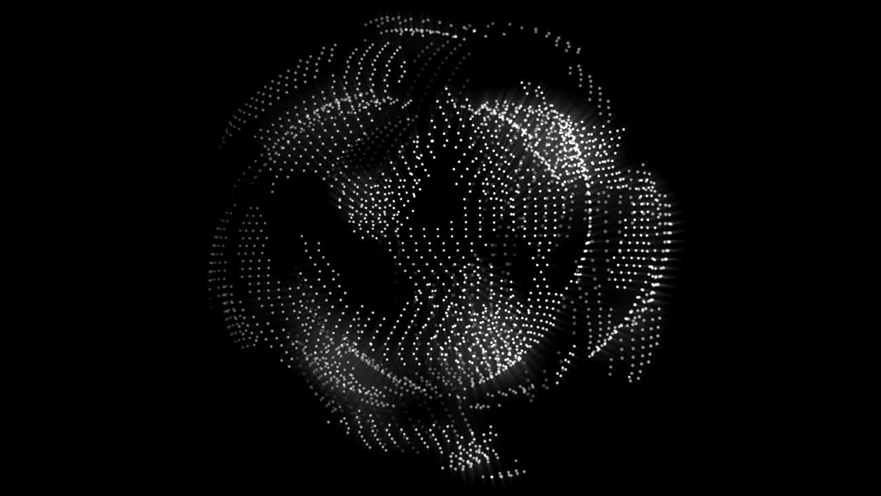 ciencia ficción abstracta ciclo de fondo de movimiento de orbe técnico