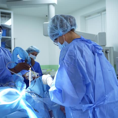 doctors in operation room in hospital