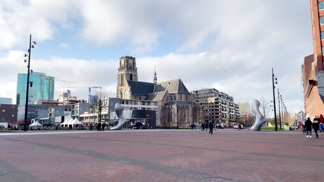 iglesia protestante grote de sint-laurenskerk en rotterdam, países bajos