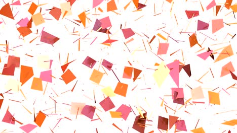 abstract simple pink orange low poly 3d split surface as luxury environment. soft geometric low poly motion background of shifting pure pink orange red polygons. 4k fullhd seamless loop background