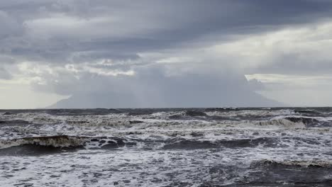 ocean waves in stormy weather