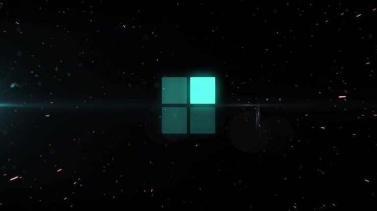 Space backdrop with drifting dots starting grid squares glowing then dimming visualizing cycle